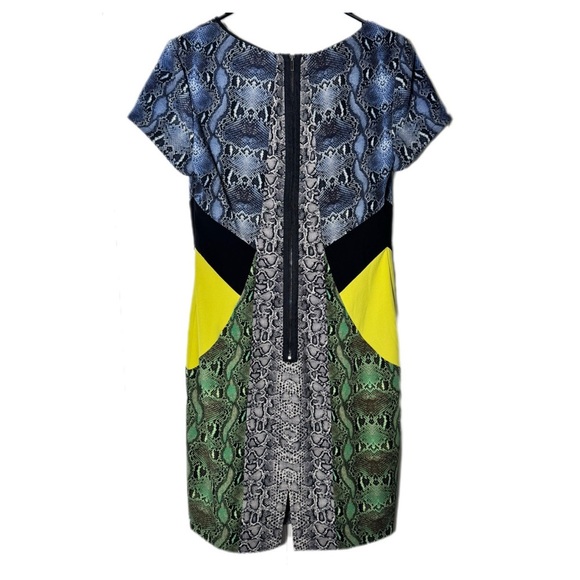 BCBGMaxAzria Animal Print Sheath Dress with Keyhole neck - Picture 3 of 5